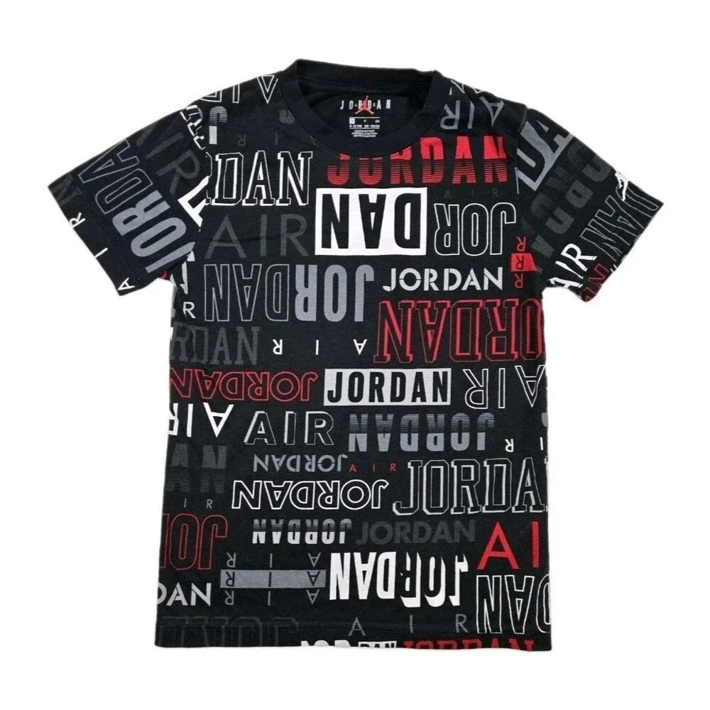 Lot of 9 Boys Youth 6 Small T Shirts 2 Nike 6 Air Jordan Graphic 2 Medium Bundle
